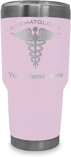 Vista 18 de LaserGram Vaso aislado al vacío de 20 onzas, dermatología, grabado personalizado incluido (negro)