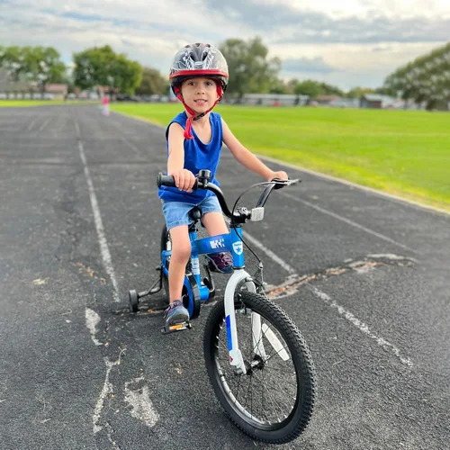 Vista 5 de JOYSTAR Whizz Kids Bike 12 14 16 18 Inch Kids' Bicycle for Toddler and Kids Ages 2-9 Years Old, BMX Style Boys Bike with Training Wheels, Children