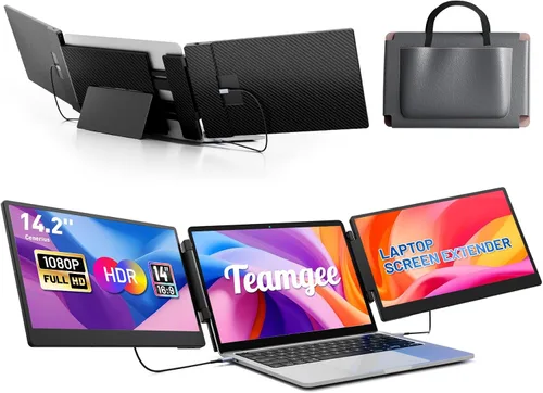Vista 10 de Teamgee Extensor de pantalla portátil IPS Monitor portátil 15.6
