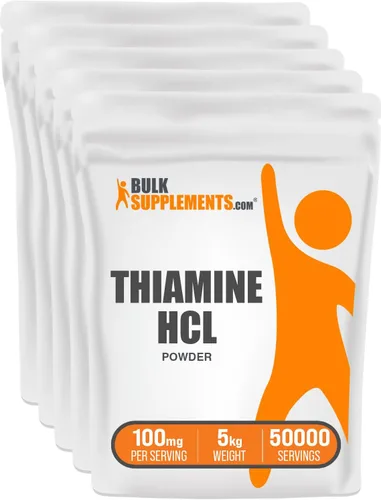 Vista 9 de BulkSupplements Tiamina HCl en polvo - clorhidrato de tiamina, vitaminas B1, suplemento de tiamina B1, tiamina 100 mg - Sin gluten, 100 mg por