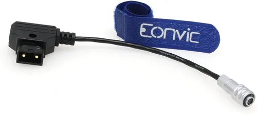 Vista 6 de Weipu 2 pines hembra para BMPCC 4K Blackmagic Pocket 4K a D-Tap Cable de alimentación oro montaje en V batería 1M