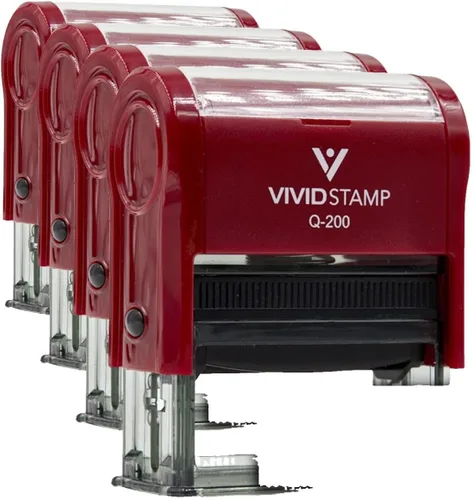 Vista 9 de Todas las ventas finales sin reembolsos sin cambios (Vector) sello de goma autoentintado (tinta roja) - Q-200