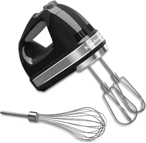 Vista 2 de KitchenAid Paquete de batidora de mano de 7 velocidades (KHM7210) con accesorio de batidor de borde flexible