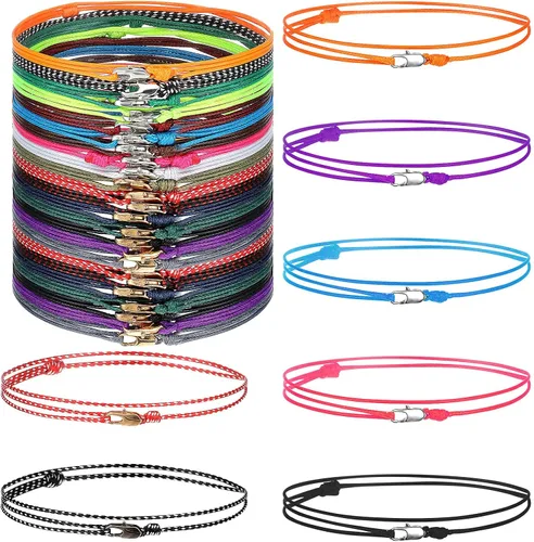 Vista 11 de Yinkin 18 Pcs Boho Surfer Ankle Bracelets for Women Men
