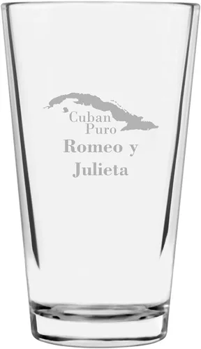 Vista 6 de Montecristo Cuban Cigar Temático Grabado 16oz Vaso de Pinta