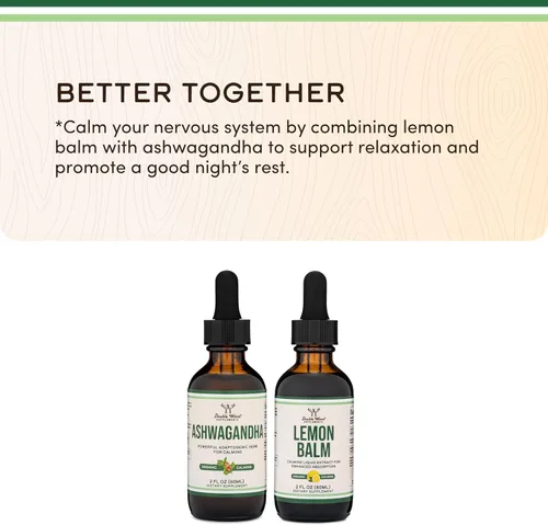 Vista 7 de Gotas orgánicas de Ashwagandha para el alivio del estrés (1,200mg, 60 porciones) Tintura de Ashwagandha para el apoyo suprarrenal y el manejo