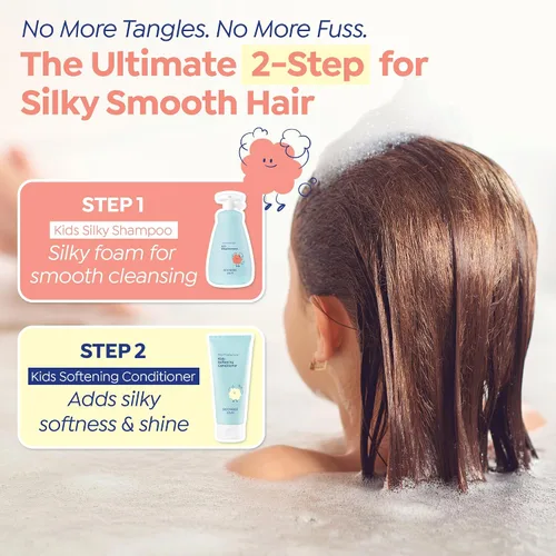 Vista 7 de GOONGBE Acondicionador Suavizante para el Cabello para Niños - Acondicionador Coreano para Cabello Brillante para Niños con Cabello Débil