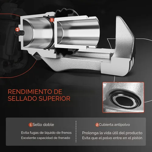 Vista 4 de A-Premium Pinza de freno de disco delantera derecha sin soporte