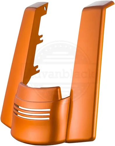 Vista 2 de Extensión de guardabarros trasero estirado para Harley Touring 2014+, whisky ámbar, sin recortes Amber Whiskey