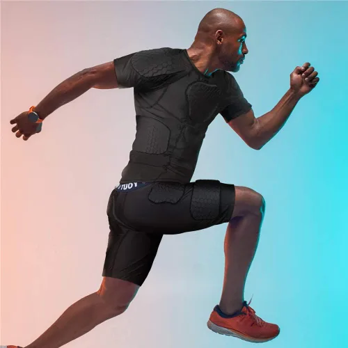 Vista 6 de TUOY Padded Shirt Rib Protector Compression Protective Shirt Adult Sizes
