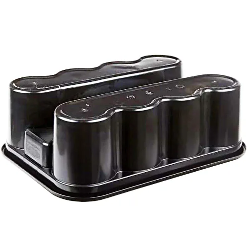 Vista 5 de Rubbermaid Productos Comerciales Deluxe Carrito de Transporte para Café para Llevar/Bebidas Suave Postmates/Uber Eats/Entrega de Comida Productos