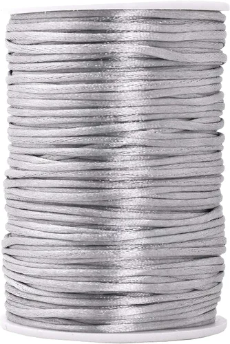 Vista 82 de Mandala Crafts Cordón de satén de cola de rattail de 0.02 in para nudos chinos de macramé