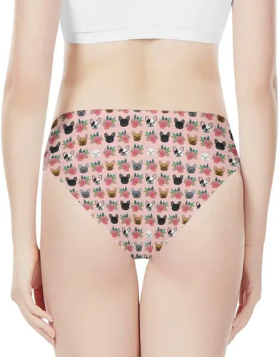 Vista 5 de Bragas de bikini para mujer con diseño de animales florales y suaves