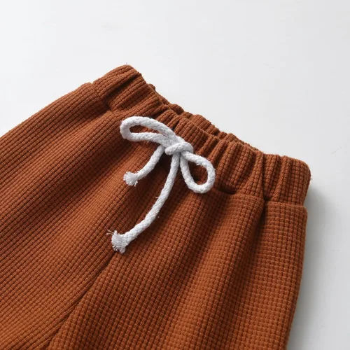 Vista 61 de Conjunto de 3 piezas de ropa de bebé recién nacido con estampado de manga larga + pantalones + sombrero