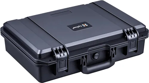 Vista 7 de Lykus HC-1410 Mini caja rígida seca con inserto de espuma, tamaño interior 5.51 x 3.54 x 1.46 pulgadas, IP66 a prueba de salpicaduras, adecuada
