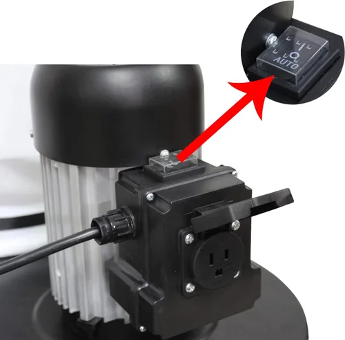 Vista 9 de BUCKTOOL Colector de polvo de arranque automático de 1.2 HP 750CFM con 3 bolsas de recolección de polvo, capacidad de bolsa de 5.4 cúbicos y 5