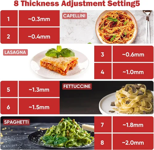 Vista 5 de GVODE - Accesorio para hacer pasta 3 en 1 para batidoras KitchenAid