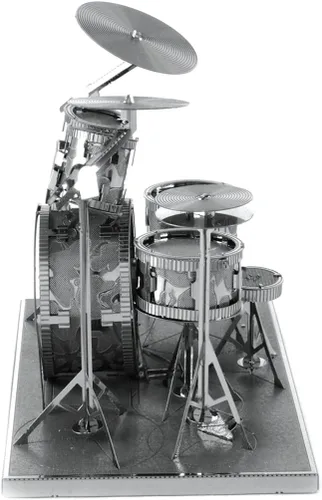 Vista 4 de Fascinations, Kit de batería de metal a escala Metal Earth 3D