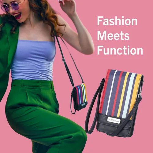 Vista 2 de Nautica Cartera cruzada Catalina para mujer, talla única
