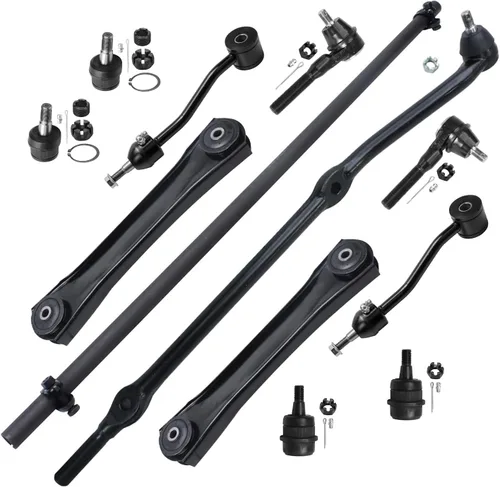 Vista 13 de Detroit Axle – 12 brazos de control superiores e inferiores delanteros con rótulas, barras de unión exteriores e interiores con topes, barras
