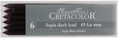 Vista 6 de Cretacolor Plomo de carbón, plomo de carbón, caja mediana de 6