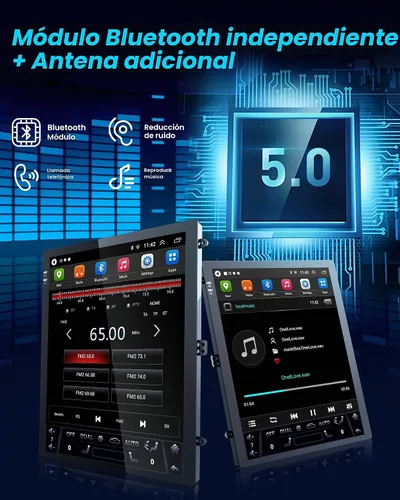 Vista 5 de [8Core 4G+64G] Radio de coche para Ford F150 2013 2014: 12.1 '' HD pantalla táctil estéreo con Carplay inalámbrico Android Auto 5G WiFi
