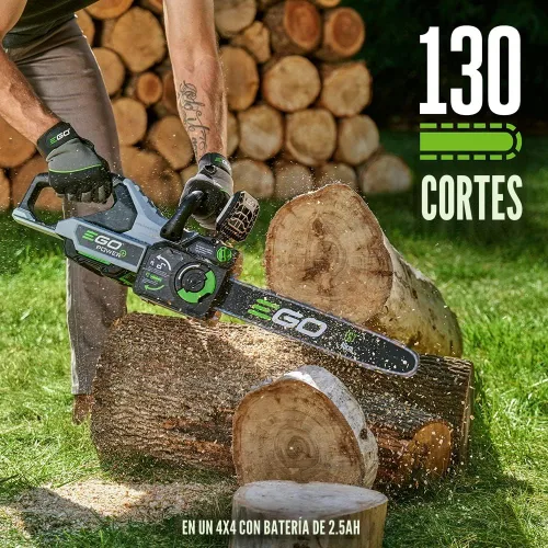 Vista 5 de EGO POWER+ Sierra de cadena, motosierra alimentada por batería de 16 pulgadas, eléctrica inalámbrica, batería y cargador no incluidos - CS1610