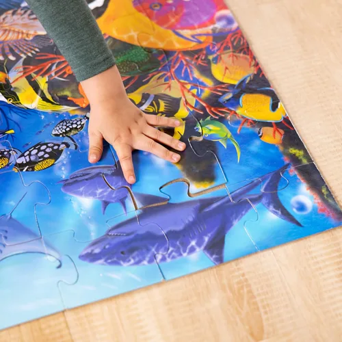 Vista 5 de Rompecabezas fondo oceánico Melissa & Doug, (48 piezas), 2 X 3 pies