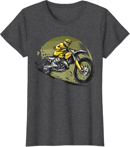 Vista 6 de Camiseta de motocross Supermotard Enduro, Negro, S