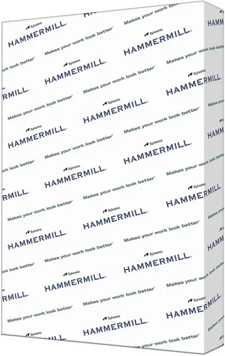 Vista 14 de Hammermill Cartulina, copia a color premium, 60 libras, 8.5 x 11-100 brillante, hecha en los Estados Unidos, 122549R, blanco, 1 paquete (250 hojas)