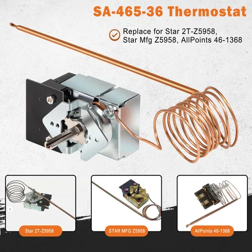 Vista 2 de Termostato compatible con SA-465-36 para plancha Star Max