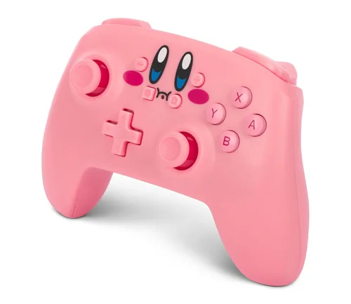 Vista 5 de PowerA Wireless Nintendo Switch Controller - Kirby, AA Battery Powered (Battery Included), Nintendo Switch Pro Controller, Mappable Gaming Buttons