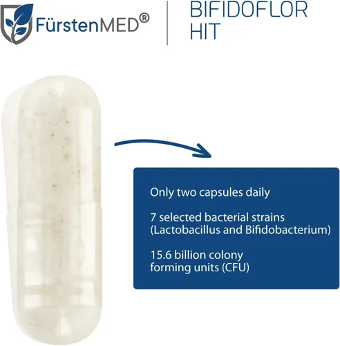 Vista 7 de FürstenMED Bifidoflor HIT - Probiótico bajo en histamina para intolerancia a la histamina, intestino sensible y salud digestiva, Lactobacillus de 7