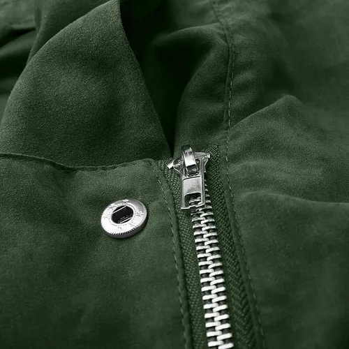 Vista 5 de Maqroz Chaqueta de cuero para mujer, chaqueta de cuero sintético de manga larga, chaqueta recortada delgada con cremallera, chaqueta de poliuretano
