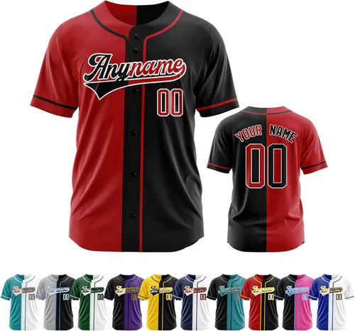 Vista 31 de Camiseta de béisbol personalizada con número de nombre cosido o impreso, camiseta de béisbol para hombres, mujeres, jóvenes, camiseta de béisbol