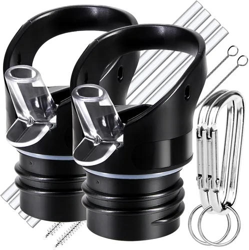 Vista 10 de Tapa de popote para Hydro Flask boca estándar, multicompatible con tapa de ascenso Simple Modern para boca de 1.91 pulgadas, 18 onzas, 21 onzas, 24