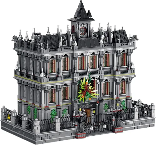 Vista 10 de ELAICREE Bloques de Construcción de Casa de Juguete con Vista de Calle Japonesa, 4 Modelos Mini Bloques de Construcción DIY Modelo MOC Juguete