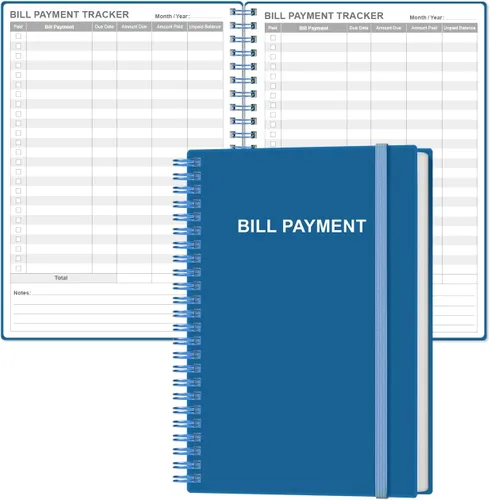 Vista 27 de Cuaderno de seguimiento de pagos de facturas, organizador mensual de facturas y planificador para presupuestos personales financieros, organizador
