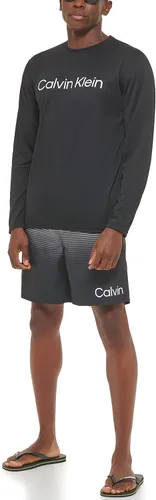 Vista 4 de Calvin Klein Manga larga ligera de secado rápido para hombre, protección UPF 40+