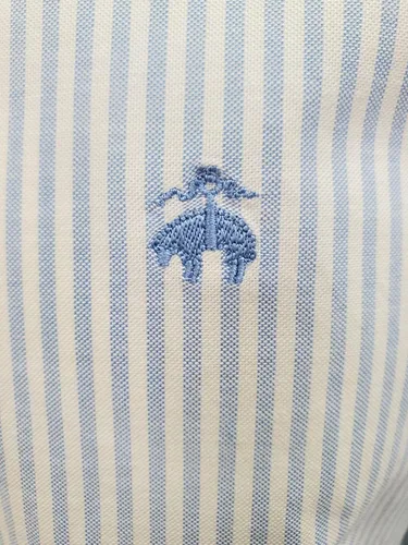 Vista 4 de Brooks Brothers Regent Fit All Cotton The Original Polo con botones para hombre
