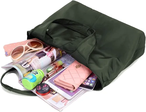Vista 3 de ZOOEASS - Bolso grande de hombro para mujer, impermeable, multifunción, de nailon, para viaje