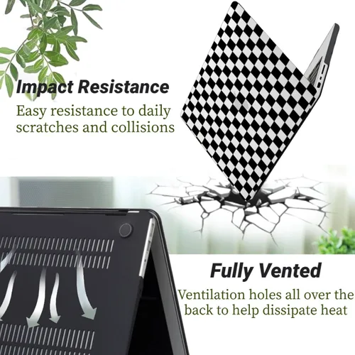 Vista 4 de Funda para laptop compatible con MacBook Air de 15 pulgadas, versión 2025-2023 M4 A3241 A2941 M3 A3114 M2 Chip, carcasa rígida de plástico para Mac