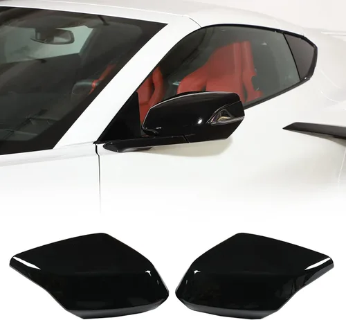Vista 9 de Tapa protectora para espejo retrovisor de puerta compatible con Chevrolet Corvette C8 2020-2025, tapa protectora de ABS para espejo retrovisor, 2