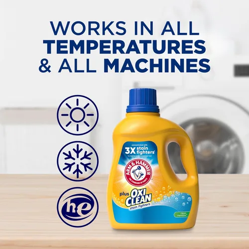 Vista 8 de ARM & HAMMER Detergente líquido para ropa Plus OxiClean