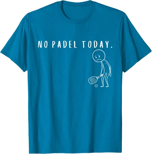 Vista 11 de No Padel Today Funny Padel Stickman Padel Playera Jugador de Tenis