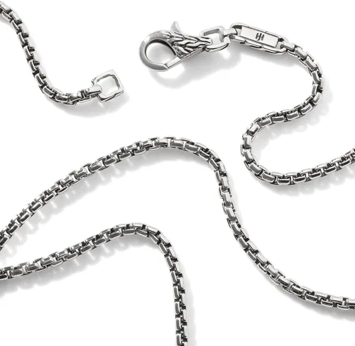 Vista 3 de Cadena clásica de plata de 0.079in para hombre