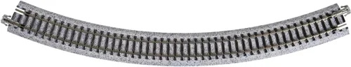 Vista 2 de Kato USA Model Train Products Unitrack, 12.402 in (12 3/8") Radius 45-Degree Curve Track (4 piezas)