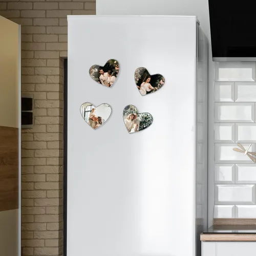 Vista 3 de GEHECRST Imanes de nevera con foto personalizada para refrigerador, imágenes coloridas para el hogar, oficina, cocina, escuela, casillero
