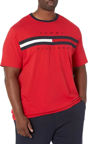 Vista 5 de Tommy Hilfiger Mens Short Sleeve Tino T-Shirt Manzana roja