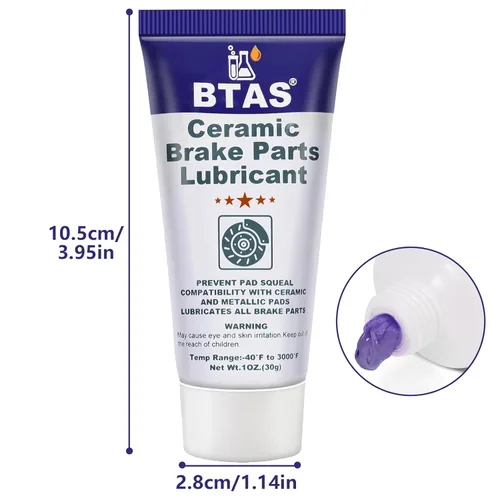 Vista 7 de BTAS Grasa de freno para lubricante de piezas de freno,Pinza deslizante pasador y lubricante de almohadilla,Grasa de freno de silicona de cerámica